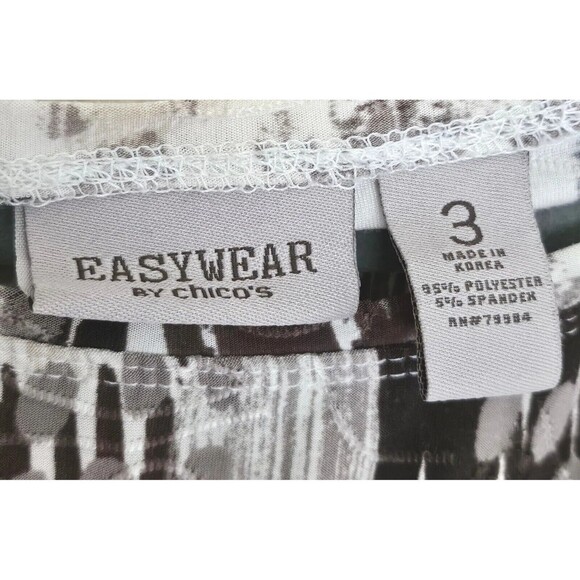 Chico's Easywear Printed Textured Top Womens Size 3 US XL/16 Sleeveless … - Picture 6 of 8